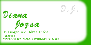 diana jozsa business card